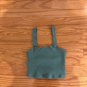 American eagle green crop top